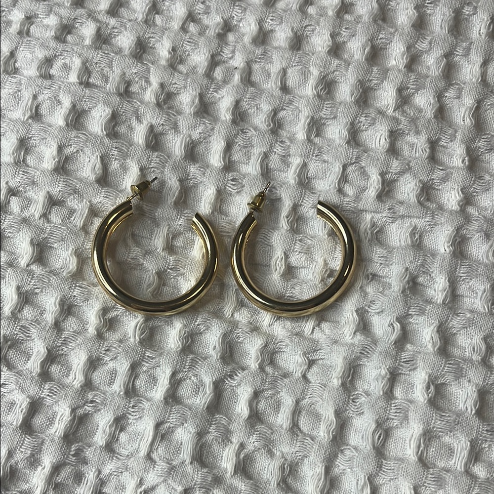 Elegant Gold Hoop Earrings